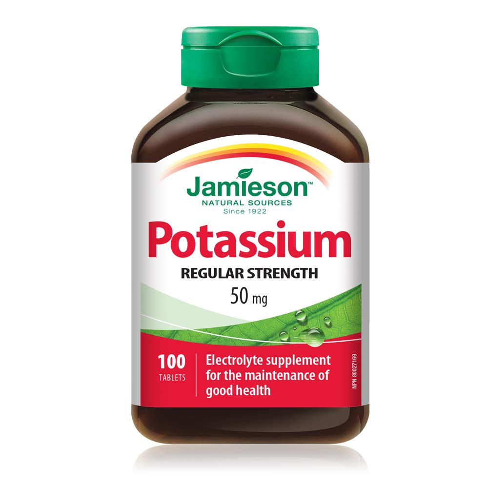 Jamieson Potassium 50 mg bottle – front view