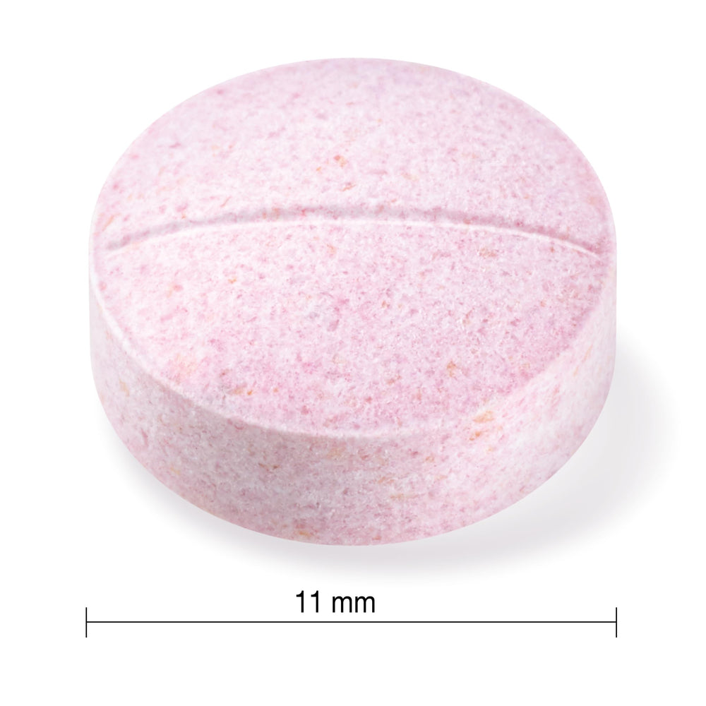 Infographic showing 2 billion active cells per chewable tablet