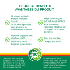 Digestive health concept with Jamieson Probiotics