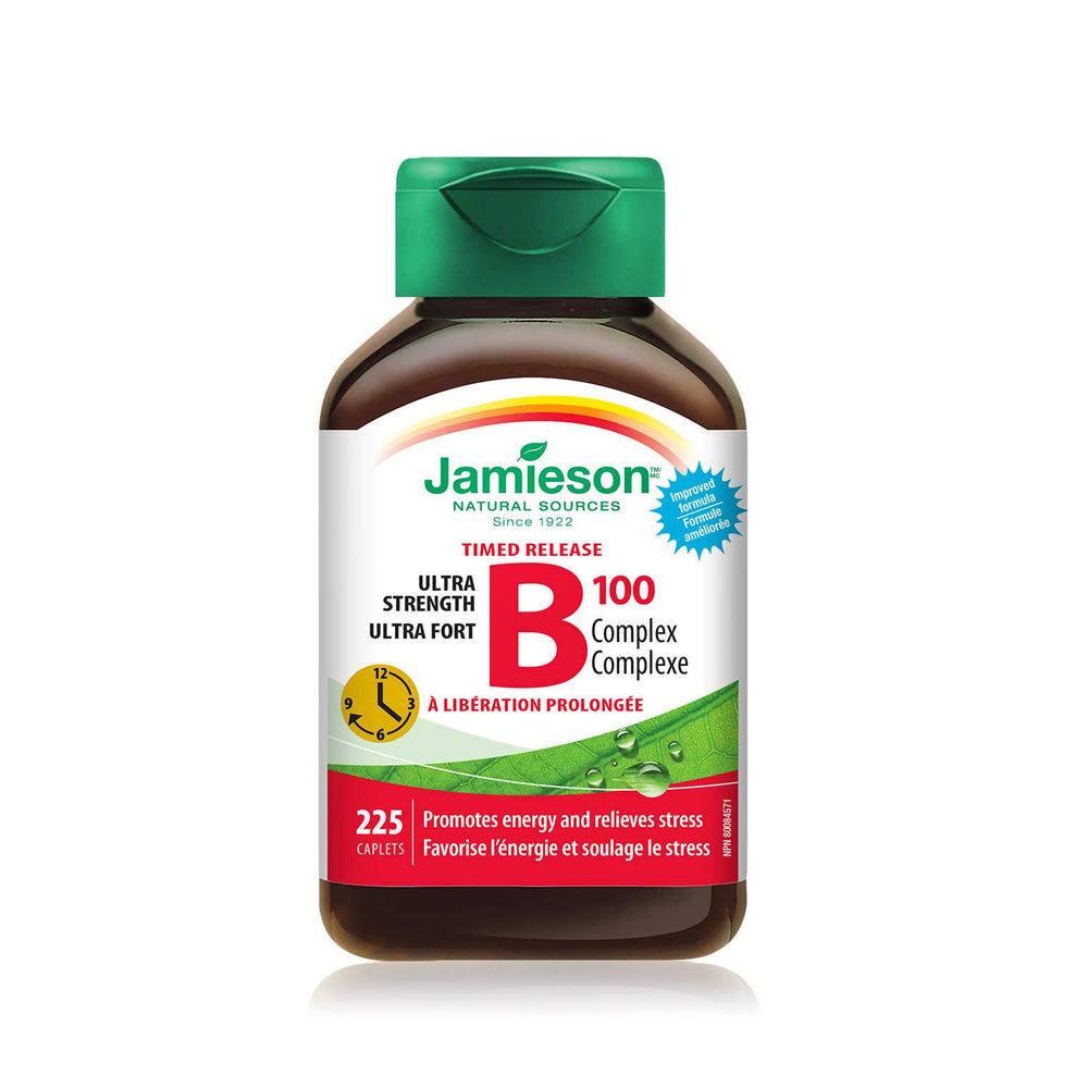 Jamieson Timed Release B100 Complex bottle with 225 caplets