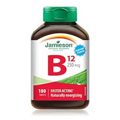 Jamieson Vitamin B12 250 mcg bottle front view