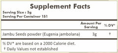Jambu powder added to smoothies and yogurts
