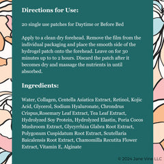 Texture and adhesive-free design of the forehead wrinkle patch