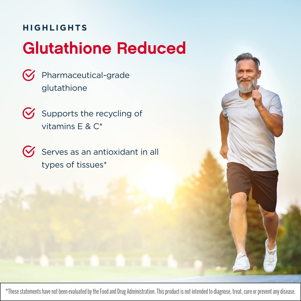 Jarrow Formulas Glutathione Reduced bottle close-up