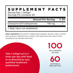 Two bottles of Q-Absorb Co-Q10 100 mg pack of 2