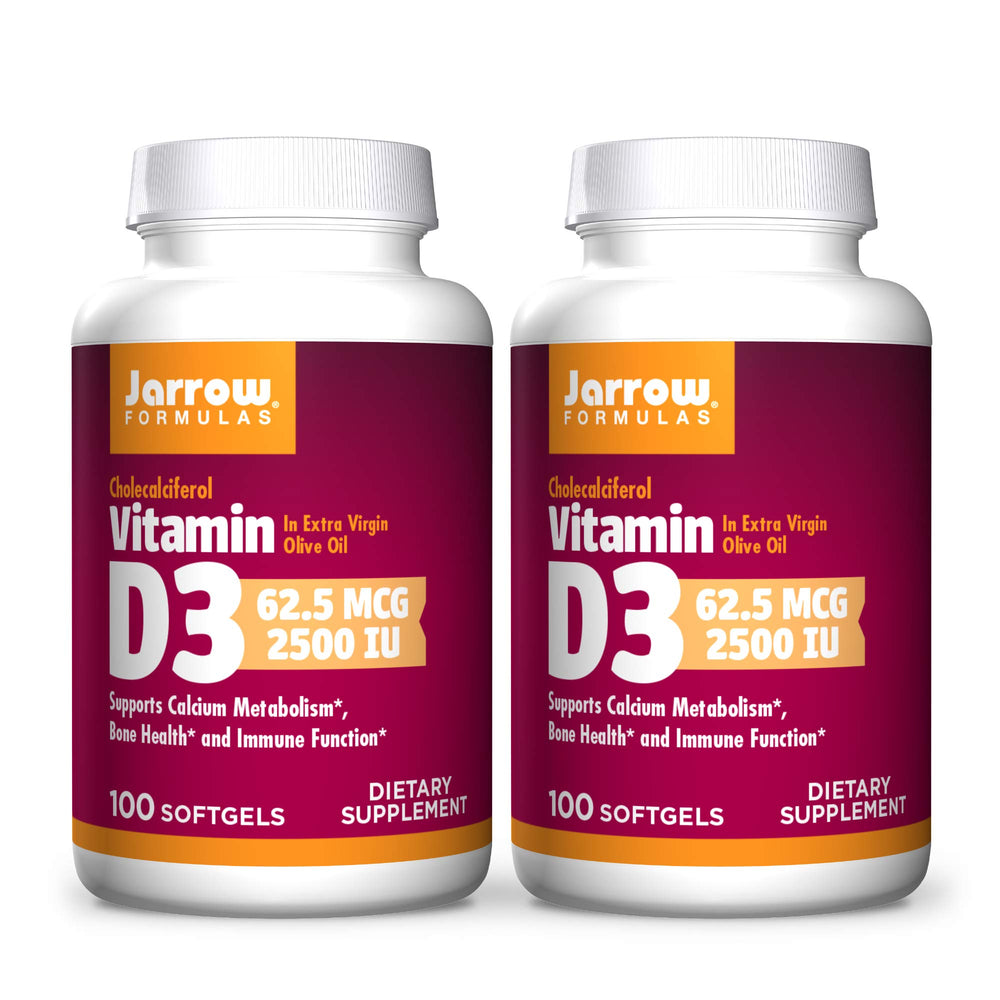 Jarrow Formulas Vitamin D3 2500 IU bottle – front view