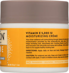 Back label with ingredients for Jason Revitalizing Vitamin moisturizer