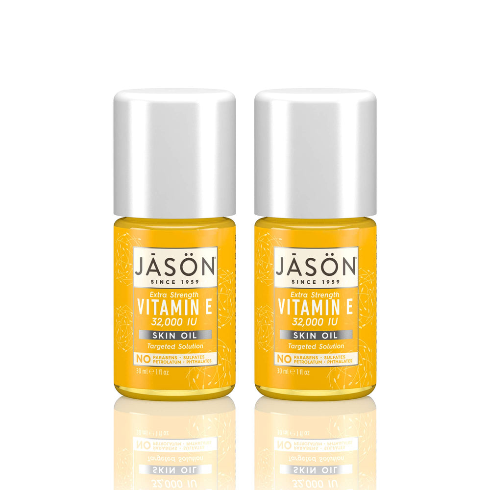 JASON Vitamin E oil packaging and bottle.
