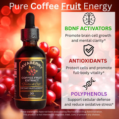 Dropper dispensing Javaberry Coffee Fruit Extract
