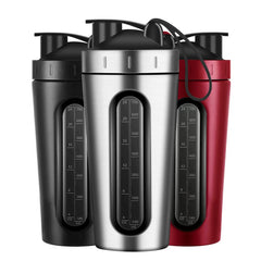 Portable Jeedoo shaker bottle with handle for easy carrying