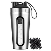 Jeedoo protein shaker 28oz visible window shows volume for accurate mixing