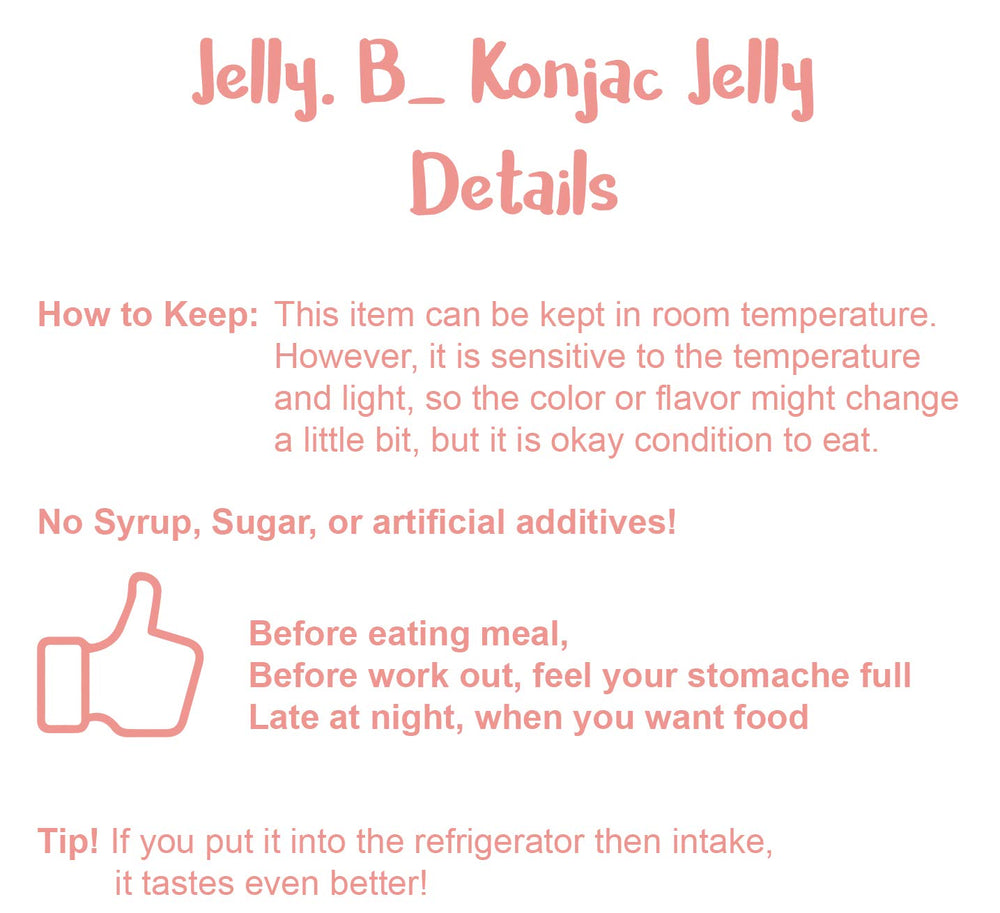 Healthy konjac jelly snack Apple flavor – Jelly.B 150ml