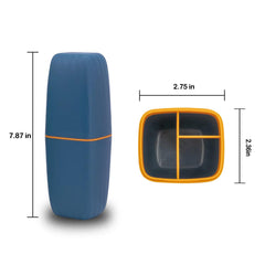 Two-section design with lid and attachment ring