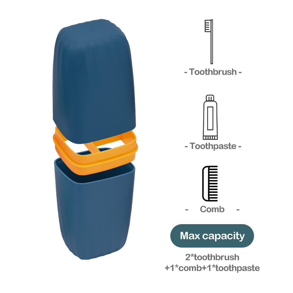 Portable toothbrush organizer with compact size