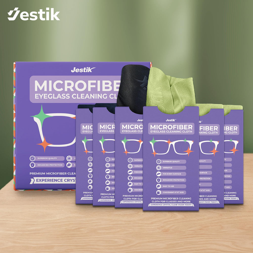 Compact travel storage of Jestik microfiber cloths