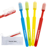 Bulk pack of 100 pre-pasted disposable toothbrushes by JEVOLVE