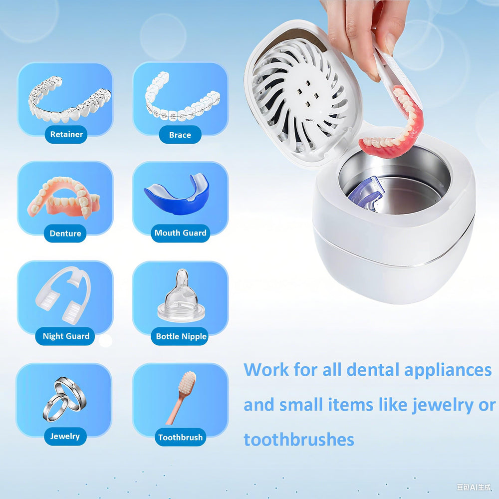 Jewelry cleaning mode with UV and ultrasonic in one unit