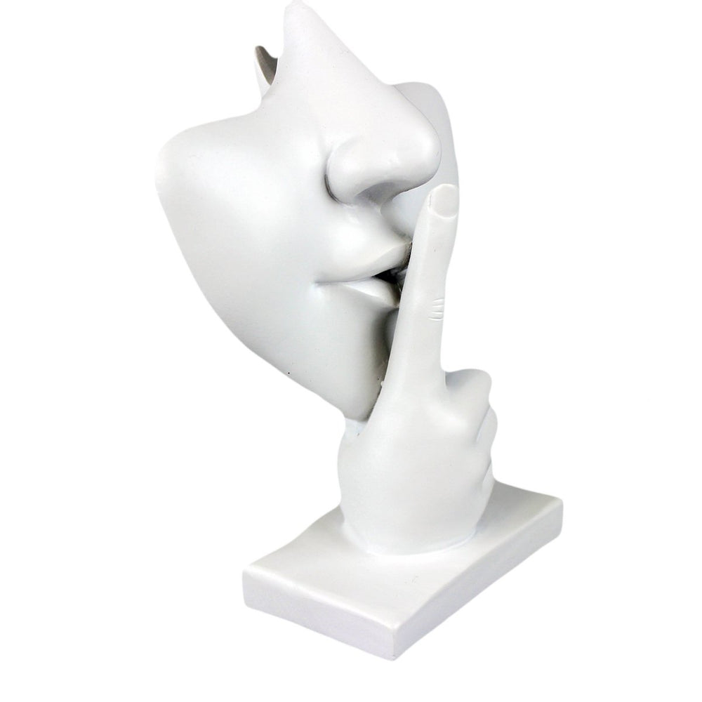 Holder displaying eyeglasses on the Artsy Face stand