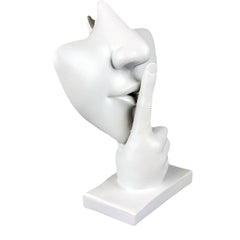 Holder displaying eyeglasses on the Artsy Face stand