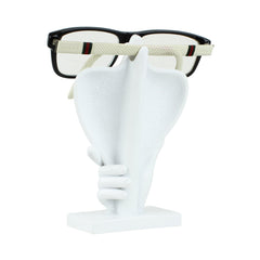 Eyeglass stand dimensions shown on the packaging