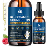 Front view of JIANKYTZ Glucosamine Chondroitin MSM Liquid Drops 2-Pack