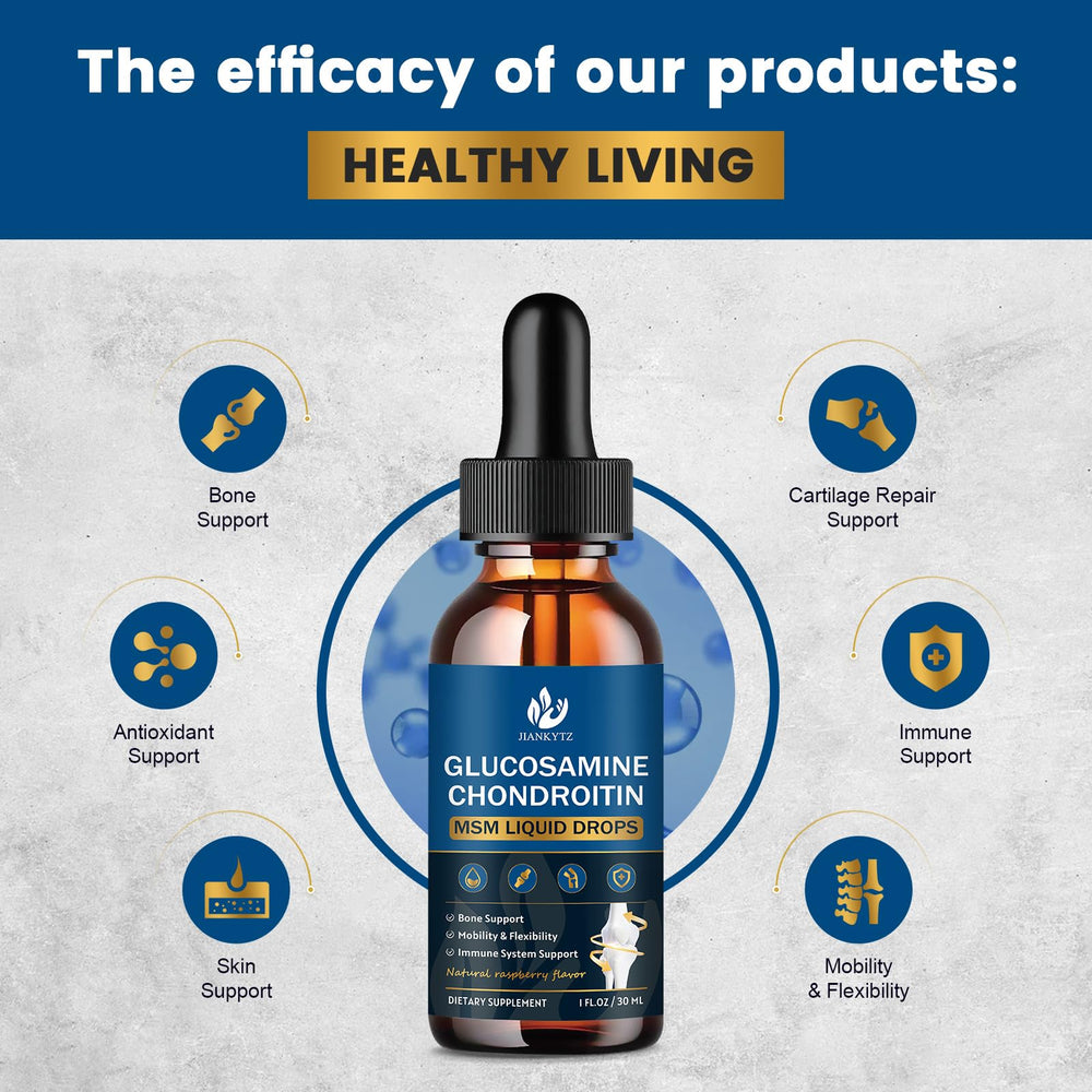 Illustration of the 11-in-1 formula ingredients for JIANKYTZ Drops