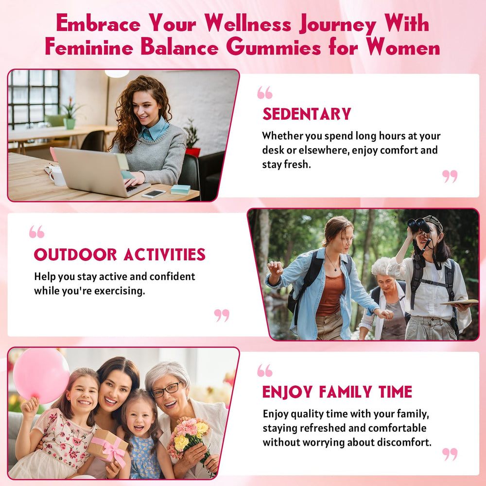 Cranberry-flavored feminine balance gummies close-up