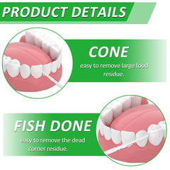 2-way plastic dental picks feature