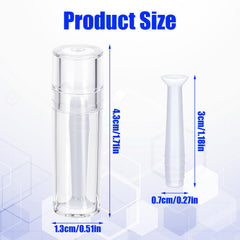 3 cm hard contact lens remover tool in clear color