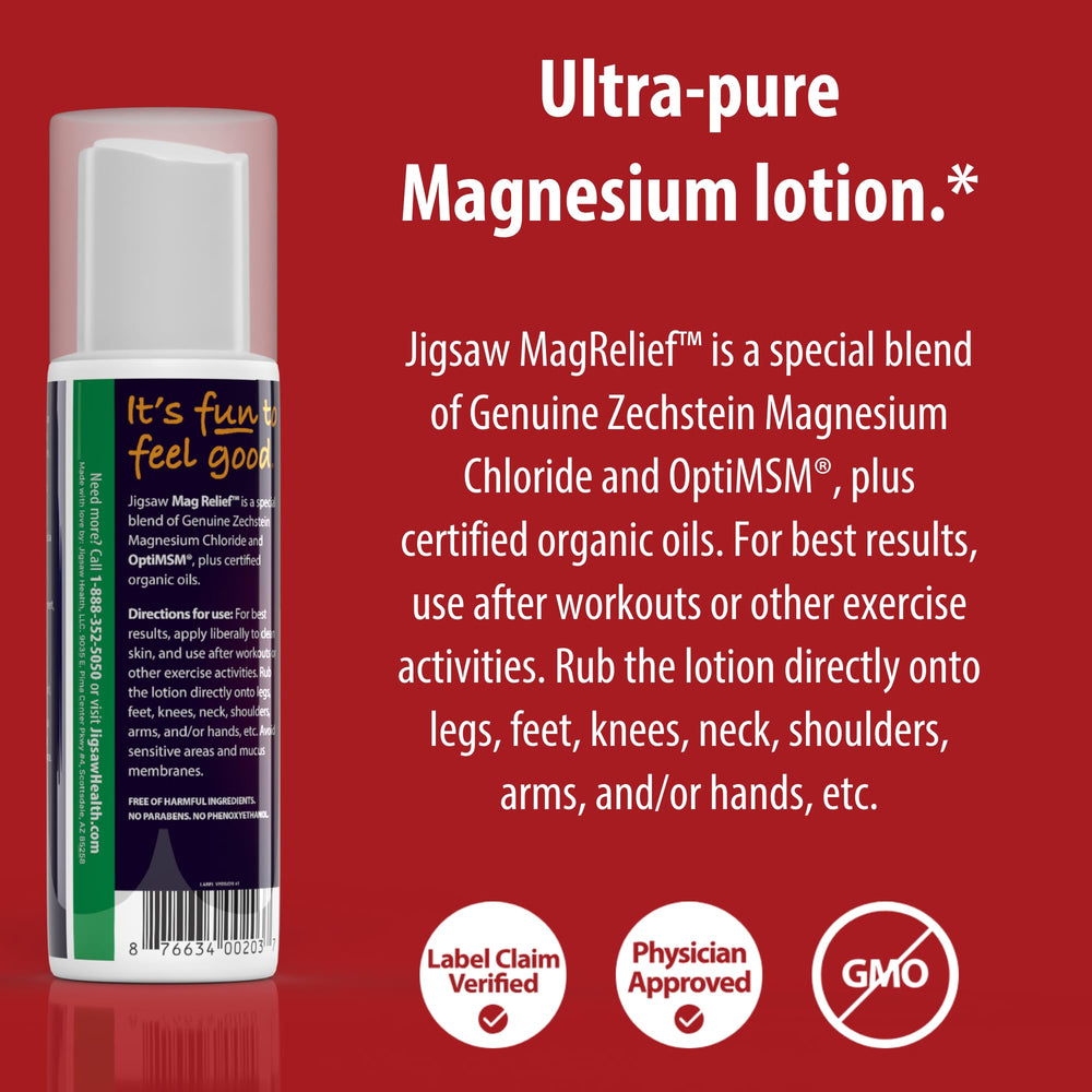 OptiMSM ingredient highlight for MagRelief lotion