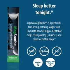 Serving spoon with MagSoothe powder in a glass