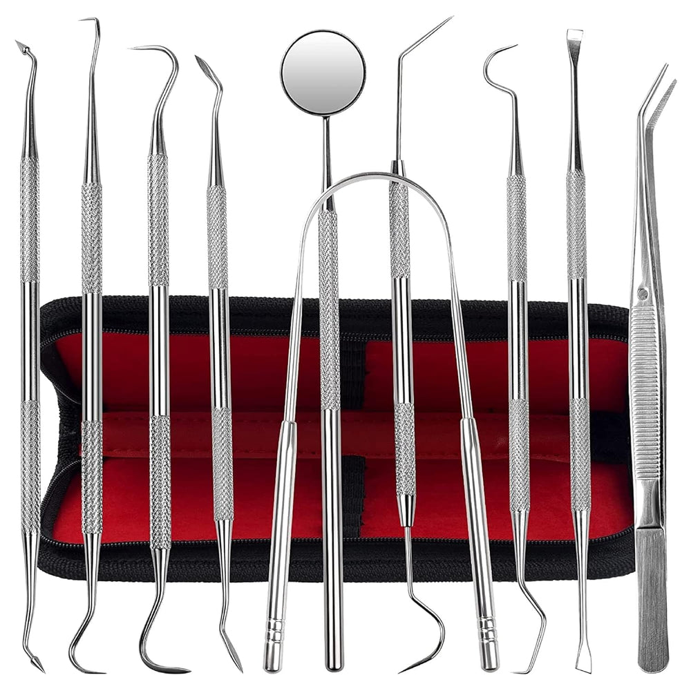 Jimy 10-Piece Dental Tools Set with case