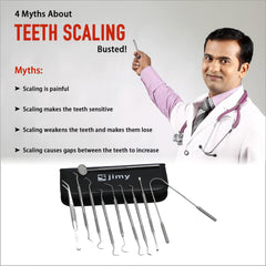 Stainless steel tooth scalers and tongue cleaner