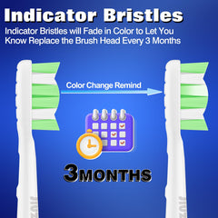 Durable, wear-resistant bristles of Jiuzhoudeal replacement heads