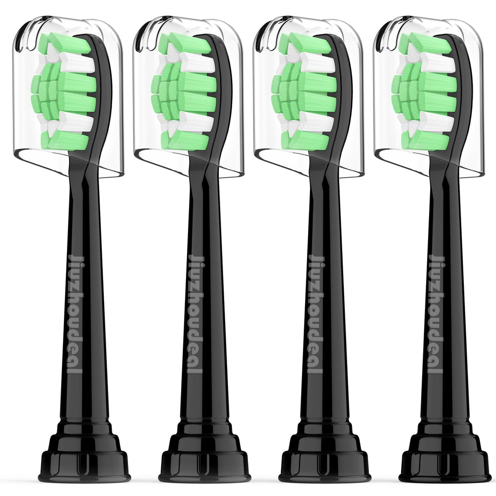 Jiuzhoudeal replacement heads for Philips Sonicare - 4-pack - Black