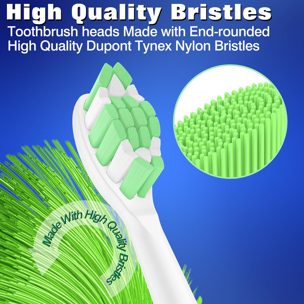Pack of four Jiuzhoudeal Sonicare replacement heads compatible with DiamondClean
