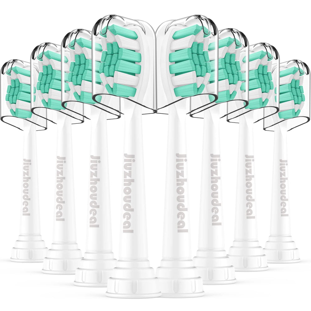 Jiuzhoudeal Replacement Toothbrush Heads for Philips Sonicare 8-pack - front view