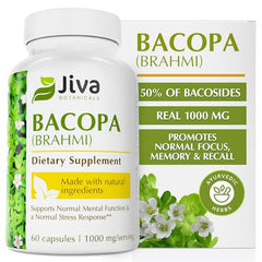 Jiva Botanicals Bacopa Monnieri bottle – 60 capsules