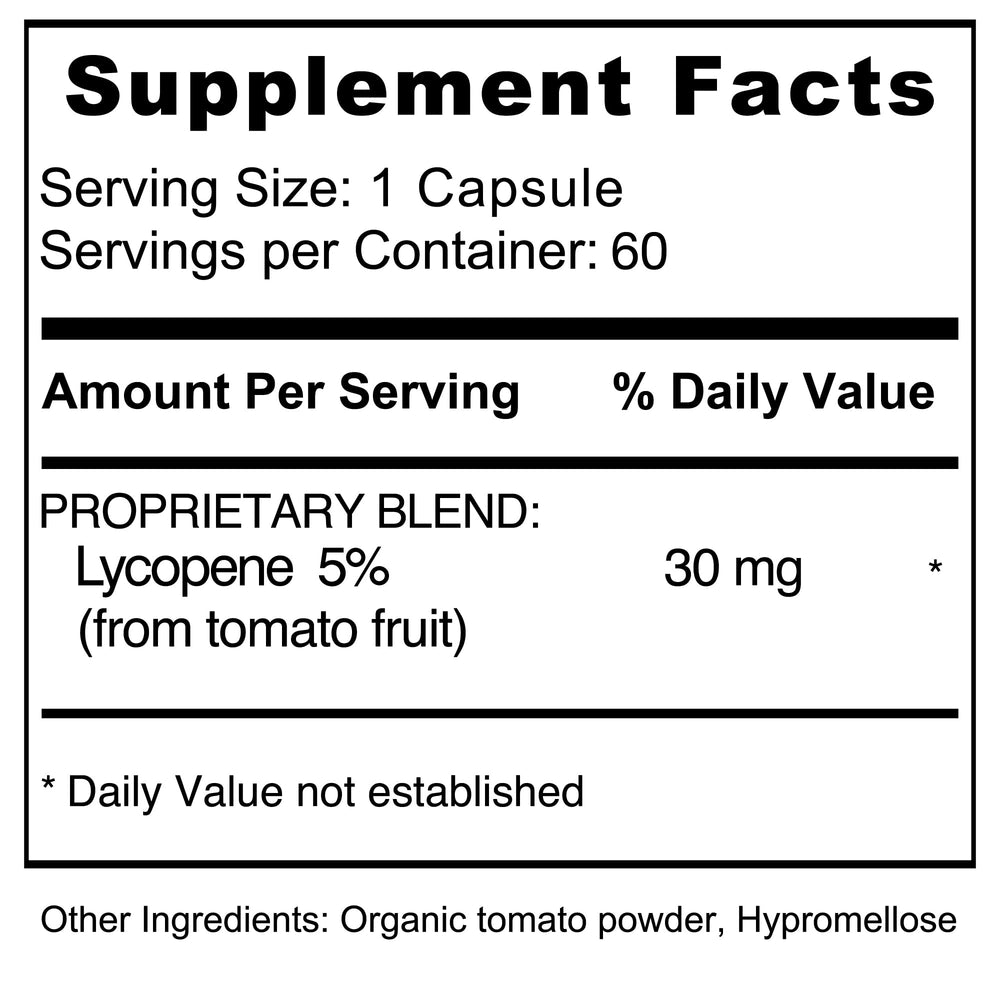 Jiva Botanicals Lycopene bottle with 60 capsules