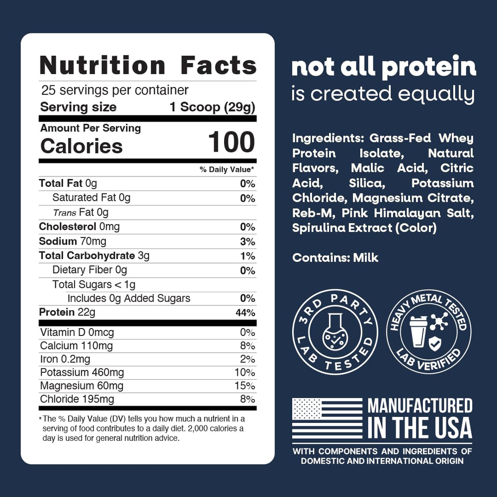 Jive Clear Whey Isolate powder pack—grass-fed protein for lean gains.