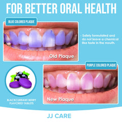 JJ Care disclosing tablets packaging and product shot