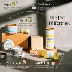 Compact travel brushing with J&L Naturals toothpaste tablets