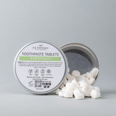 Plastic-free, zero-waste packaging for J&L Naturals toothpaste tablets