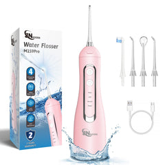 JNGOODS Cordless Water Flosser (Pink) front view