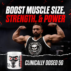 Unflavored creatine monohydrate powder contents