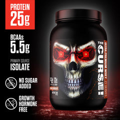 Creamy shake prepared with The Curse! Ultra Premium Whey