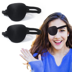 joaoxoko Eye Patches for Adults – Black 3D Adjustable Eye Mask (2 Pack)