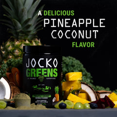 Pina Colada flavor with pineapple and coconut imagery
