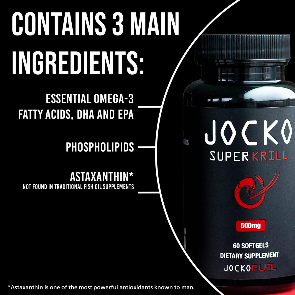 Jocko Fuel Antarctic Krill Oil bottle back label