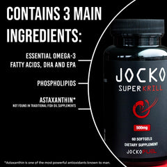 Jocko Fuel Antarctic Krill Oil bottle back label